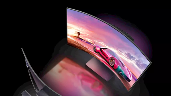 LG推出可以自由弯曲的曲面屏显示器 附带遥控器让玩家可以随时调整曲率