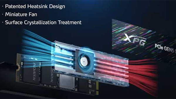 自带主动散热风扇！威刚XPG新款固态盘发布 速度可达14GB每秒