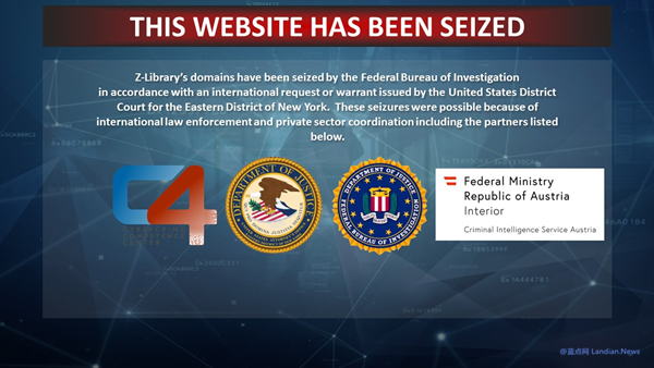 Z-Library登录域名singlelogin.me被美国司法部查封 请用户换成re后缀