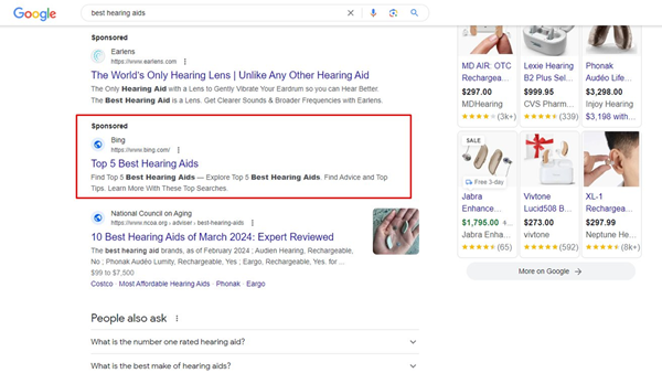 微软必应在谷歌搜索投放付费广告引起讨论 但实际上这是很普遍的事情