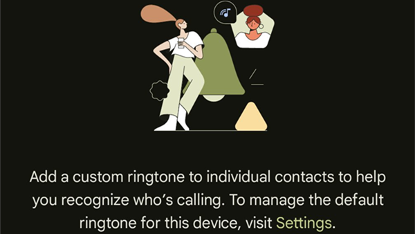 谷歌通讯录应用新增个性化联系人铃声管理页面 为每个联系人设置不同铃声