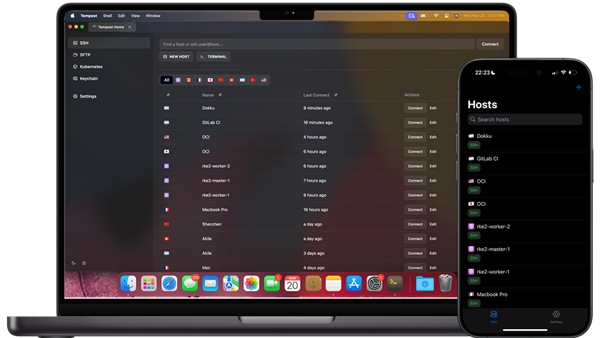 [限免][全平台] 端到端加密同步的SSH客户端Tempest介绍及下载