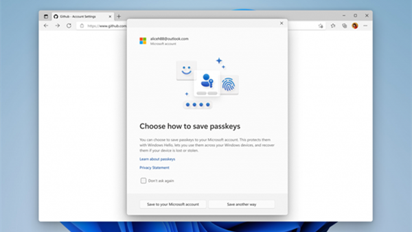 微软宣布将与Bitwarden等合作推动通行密钥在Windows 11中保存和使用