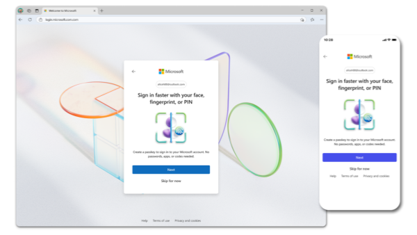 微软将更改账户注册流程默认不需要设置密码 希望用户使用通行密钥等替代密码
