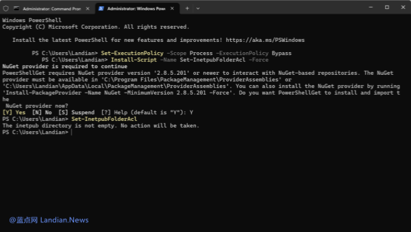 [技巧] 微软发布脚本帮助用户重建Win10/11 inetpub空文件夹 误删会导致无法安装更新