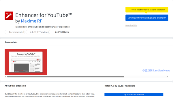 拥有数百万用户的YouTube增强插件从Firefox下架 疑似审核流程问题导致开发者不满