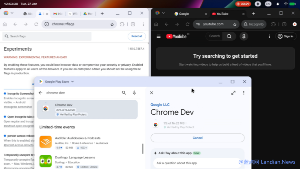 安卓电脑首个视频流出？基于Aluminum OS铝系统 使用英特尔第12代x86处理器