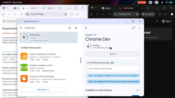 谷歌计划从今年开始测试安卓桌面版(ALOS铝系统) 全面发布要到2028年