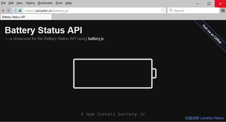 因隐私问题Mozilla Firefox宣布移除对电池状态API的支持