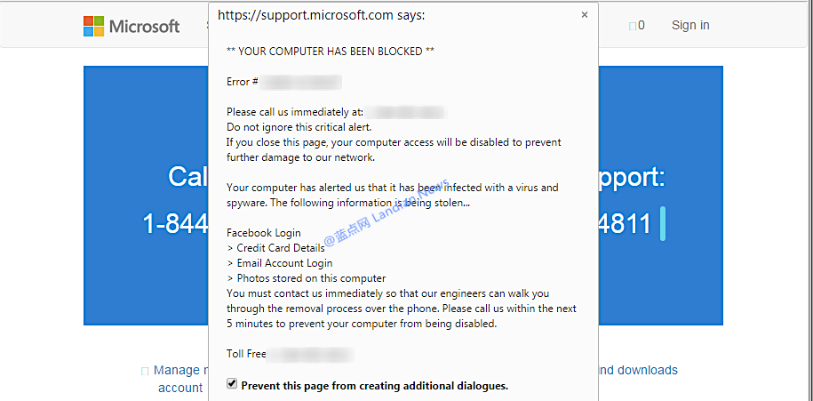 诈骗者通过Google投放广告诱骗用户点击恶意网页进行诈骗