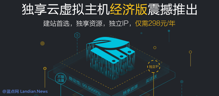 阿里云推出独享型虚拟主机并含有独立IP地址