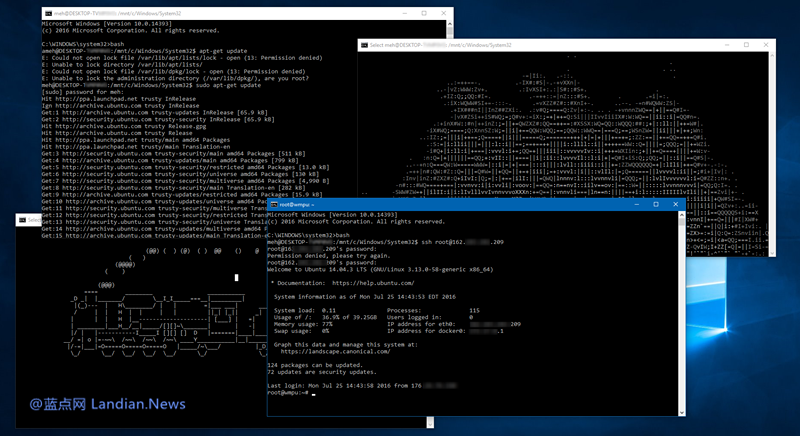 Windows 10 子系统新增对SUSE和Fedora Linux的支持