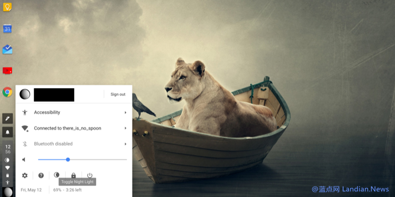 Chrome OS 系统开始在测试版中增添夜间模式