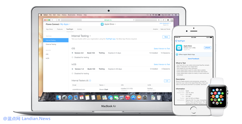 苹果宣布iOS应用测试由原本的2000人限制提升到1万人