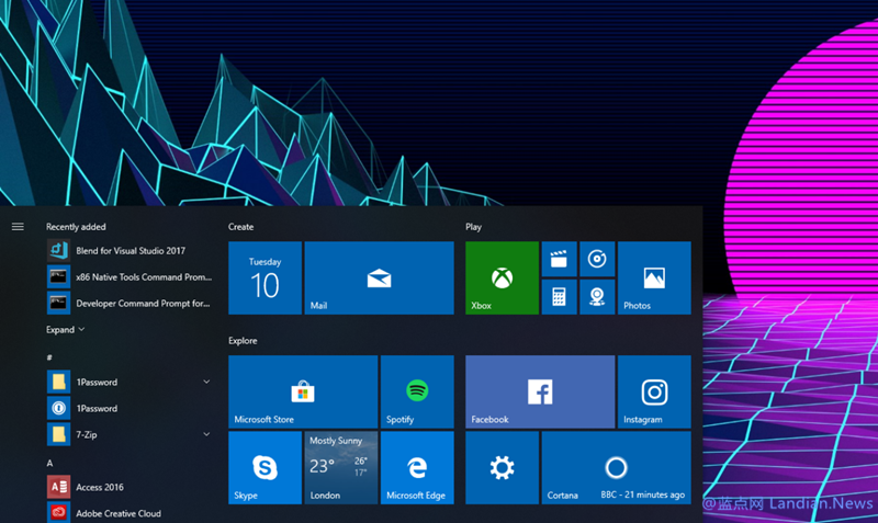 微软面向V1607周年更新版发布KB4462917号累积更新