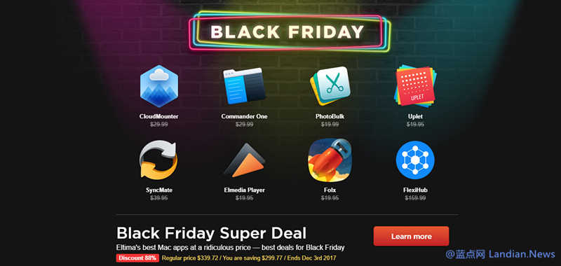 软件开发商Eltima旗下多款软件正在1.2折促销