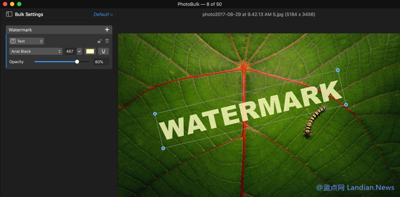 轻量级水印编辑器PhotoBulk Lite下载及使用介绍