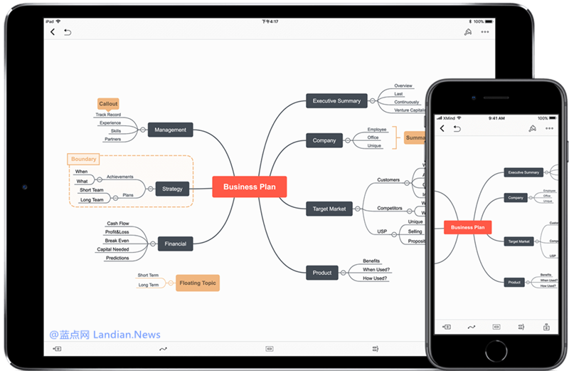 知名思维导图应用XMind上线iOS版并正在限免购买
