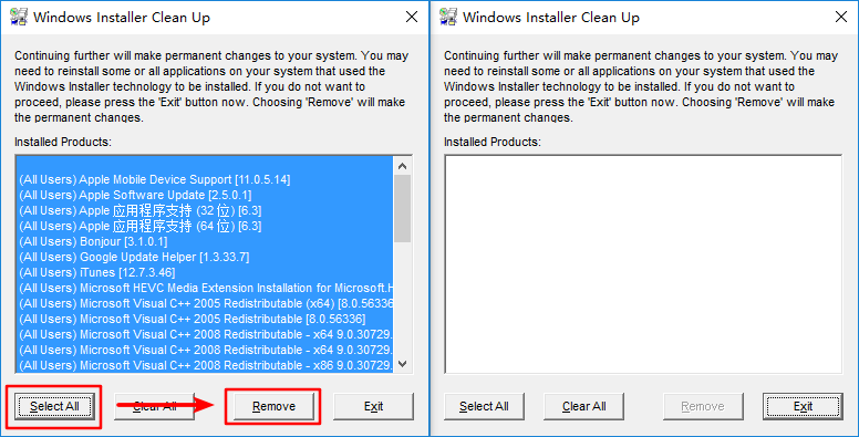 iTunes安装出现软件包错误导致无法安装的解决办法