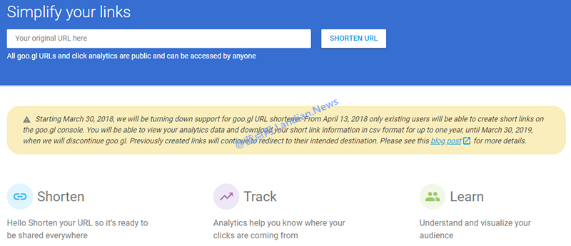 谷歌短网址跳转服务即将关闭并停止生成新的链接