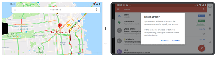谷歌官方博客发文称Android P版将最多支持双刘海