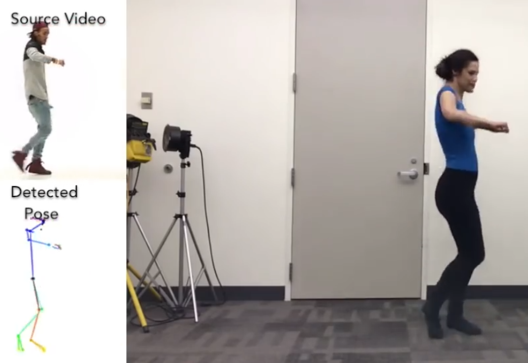 人工智能已经可以帮助用户成功伪造出动感的跳舞视频