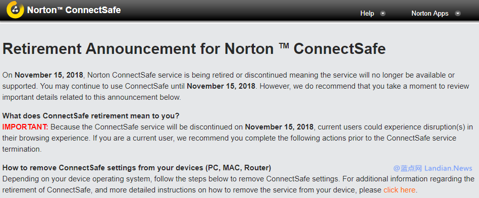 赛门铁克将在下月关闭公共DNS服务器即诺顿安全连接