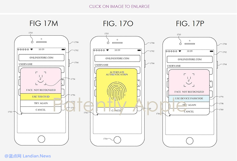 专利显示苹果仍在探索面容识别和指纹识别同时支持的情况