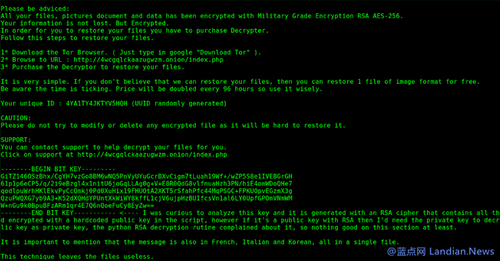 思科研究人员发布PyLocky加密勒索软件的免费解密工具