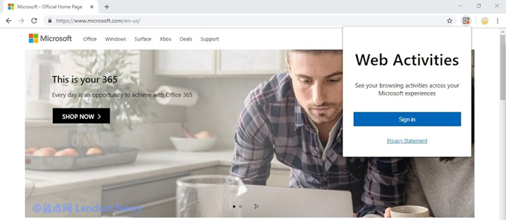 [下载] 微软发布谷歌浏览器Windows 10时间线同步扩展