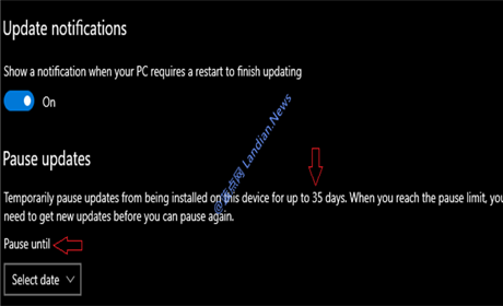 微软将Windows 10家庭版暂停更新时间由7天延至35天
