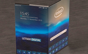 [渲染图] 这可能就是英特尔首款可折叠智能手机的样子