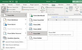 微软推出Microsoft Office Insider Build 12905.20000 Excel支持导入PDF
