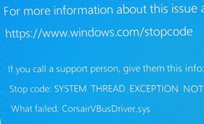 美商海盗船承认导致Windows 10蓝屏死机 但却没提供好的解决办法