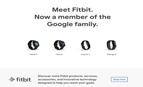 近日完成对Fitbit收购后 谷歌线上商店正式开始销售Fitbit智能穿戴产品