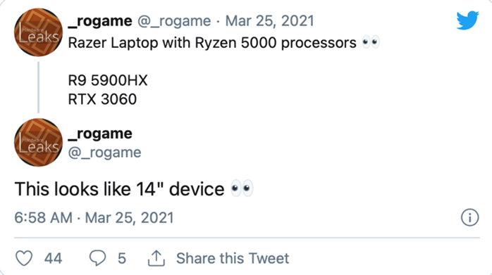 有传闻说雷蛇（Lazer）也在考虑推出基于AMD平台的笔记本电脑