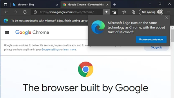 微软这波操作确实过分！截胡用户下载还嘲笑Chrome是2008年的产品