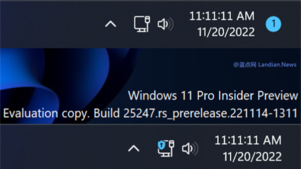微软发布Windows 11 Dev Build 25252版 连接VPN时会出现专用图标