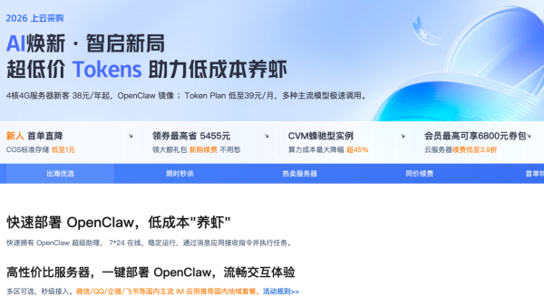 [抢购] 国内/境外CN2服务器特惠价99元/年 支持换IP 支持部署OpenClaw AI